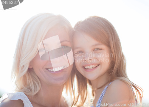 Image of happy mother and child girl