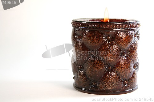 Image of Leather Look Candle