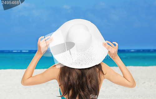 Image of girl posing on the beach