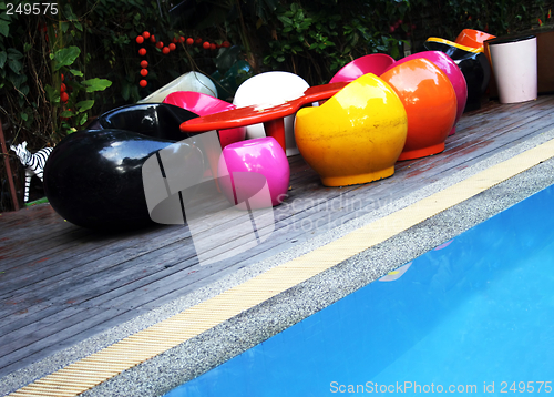 Image of Funky pool furniture