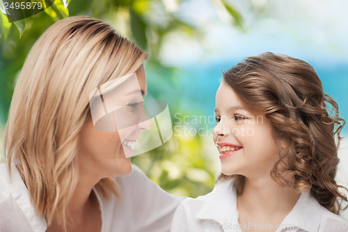 Image of happy mother and daughter