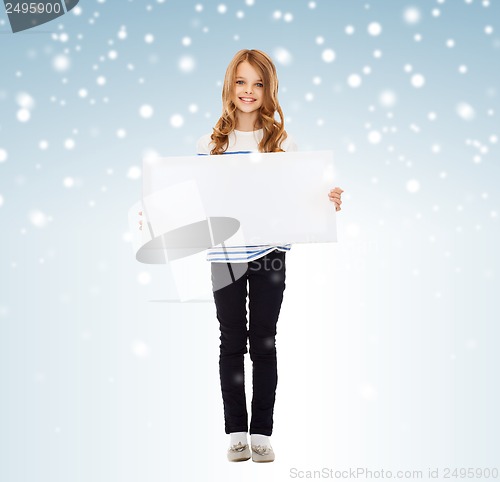 Image of little girl with blank white board