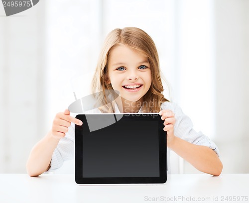 Image of girl with tablet pc at school