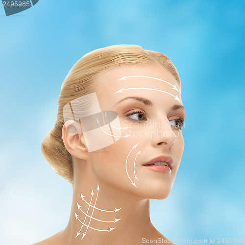 Image of woman ready for cosmetic surgery