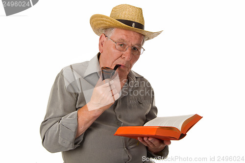 Image of Old man reading
