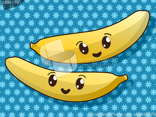 Image of Kawaii banana icons