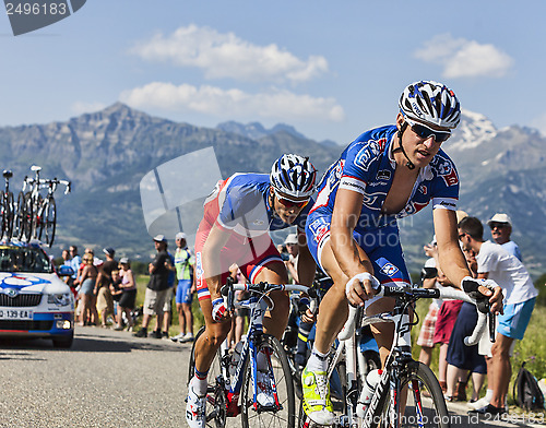 Image of The Cyclists Alexandre Geniez and Arthur Vichot