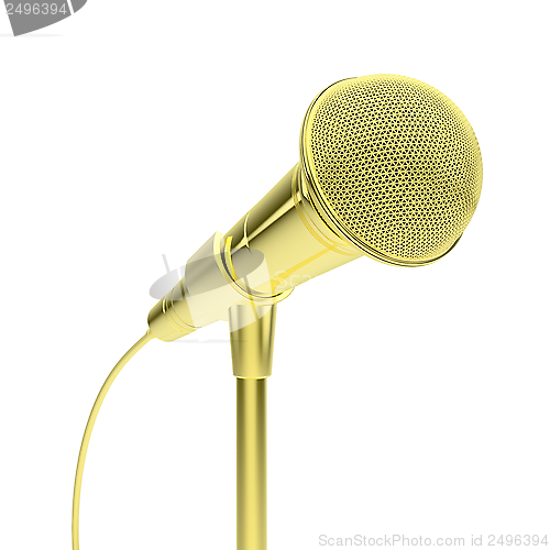 Image of Gold microphone