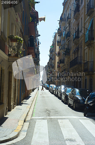 Image of Sreet in old quarter of Barcelona