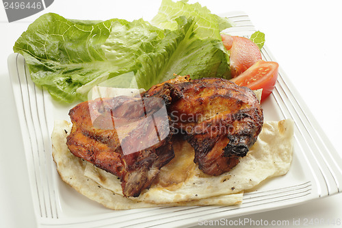 Image of Tandoori chicken high angle