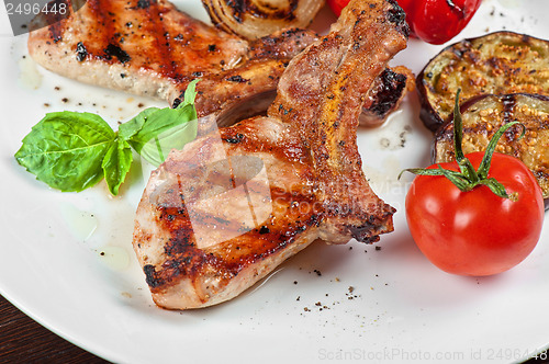 Image of meat with vegetable
