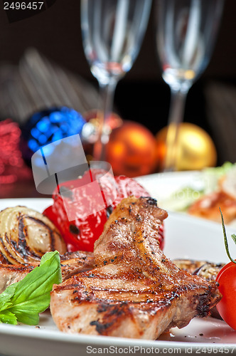 Image of meat with vegetable