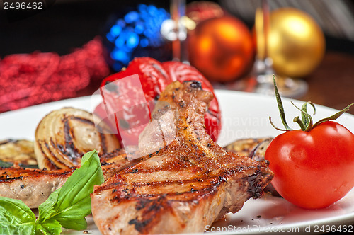 Image of meat with vegetable