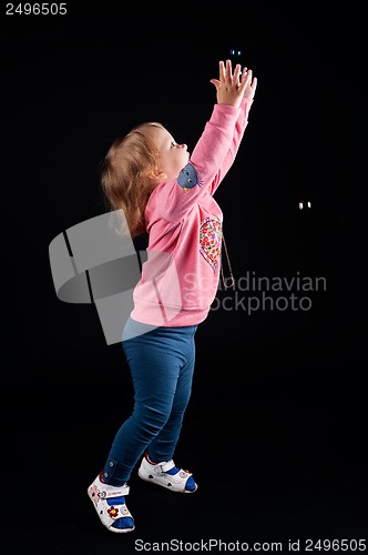 Image of portrait of adorable young girl