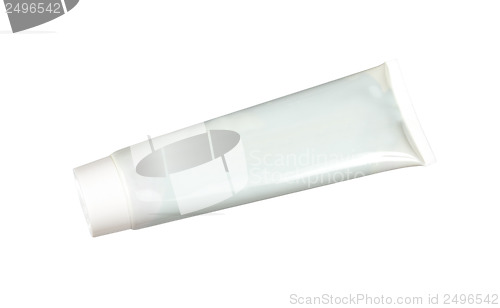 Image of Tube of Cream or Gel white plastic product. for another perfect 