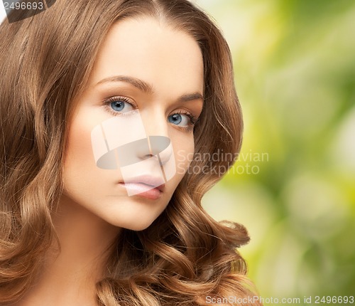 Image of beautiful woman with long hair