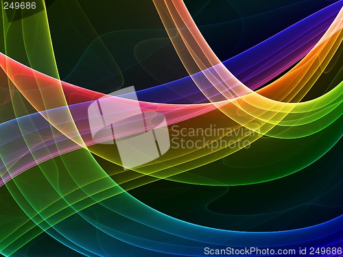 Image of mystical colored curves