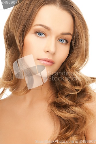 Image of beautiful woman with long hair