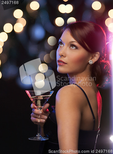 Image of woman with cocktail