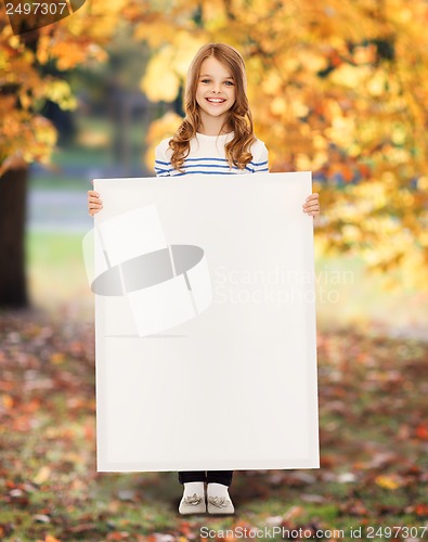 Image of little girl with blank white board