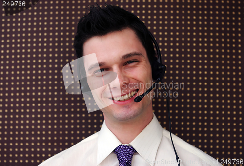 Image of Call center worker