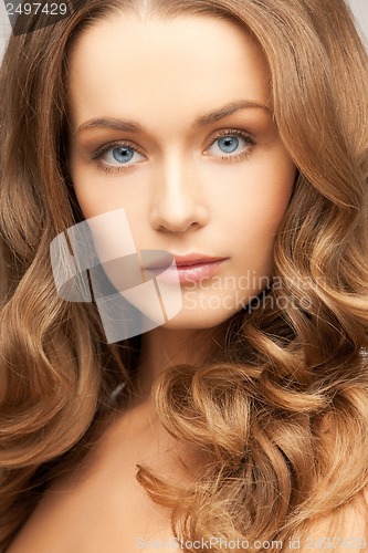 Image of beautiful woman with long hair