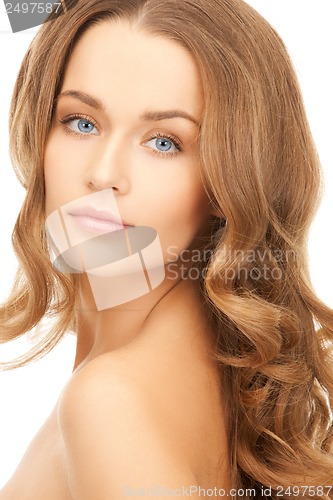 Image of beautiful woman with long hair