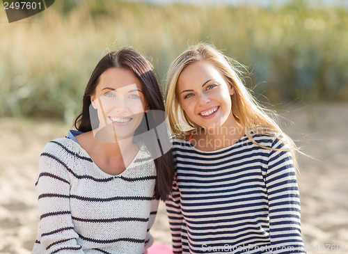 Image of beautiful teenage girls or young women having fun