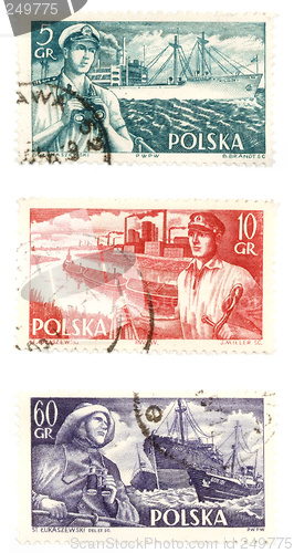 Image of Old postage stamps from Poland