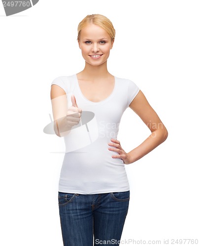 Image of woman showing thumbs up