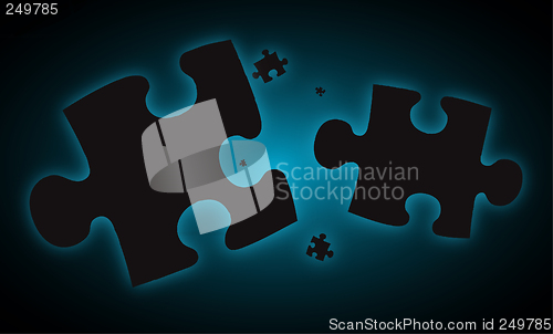 Image of blue haze jigsaw pieces