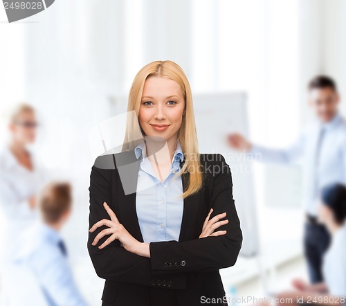 Image of smiling businesswoman