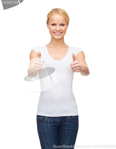 Image of woman showing thumbs up