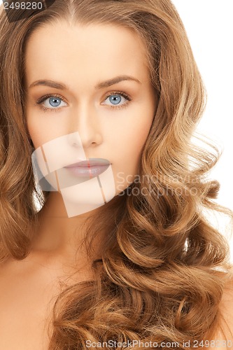 Image of beautiful woman with long hair