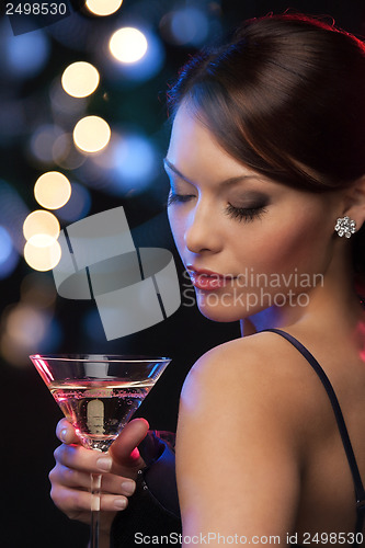 Image of woman with cocktail