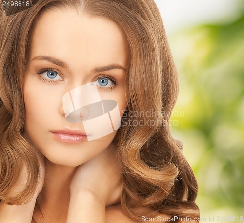 Image of beautiful woman with long hair