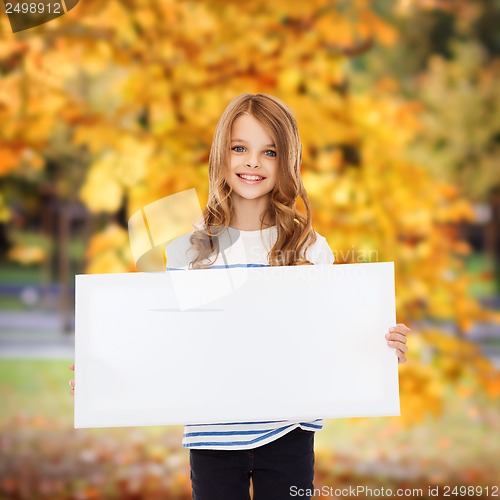 Image of little girl with blank white board