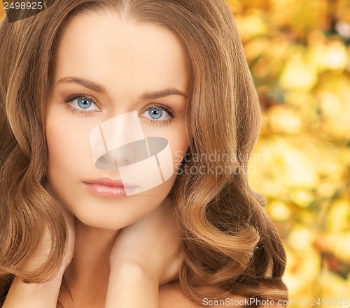 Image of beautiful woman with long hair