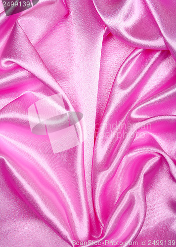 Image of Smooth elegant pink silk as background 