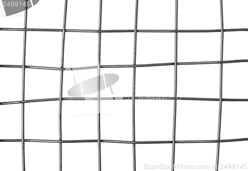 Image of Metal grid isolated on white