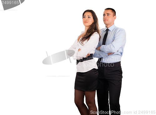 Image of Businesswoman and business man