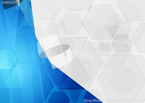 Image of Bright blue technology design