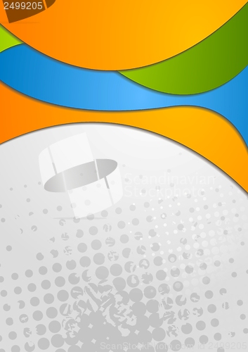 Image of Abstract elegant wavy design