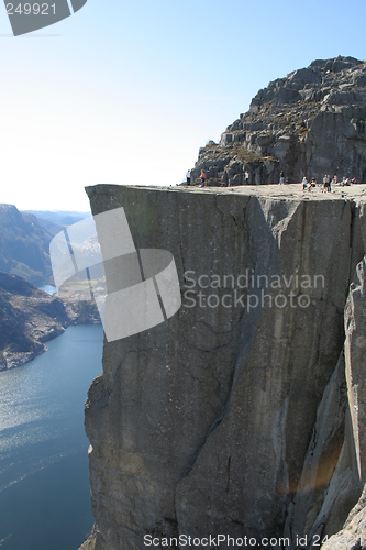 Image of Pulpit rock in profile