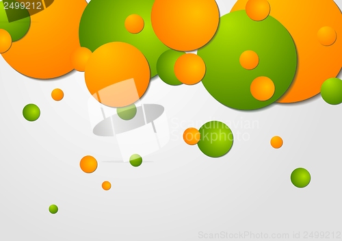 Image of Bright circles vector design
