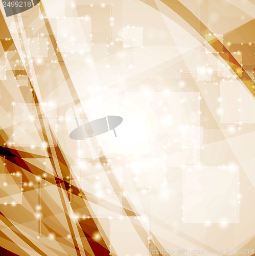 Image of Abstract tech vector shiny background