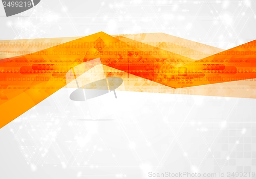 Image of Bright tech vector design