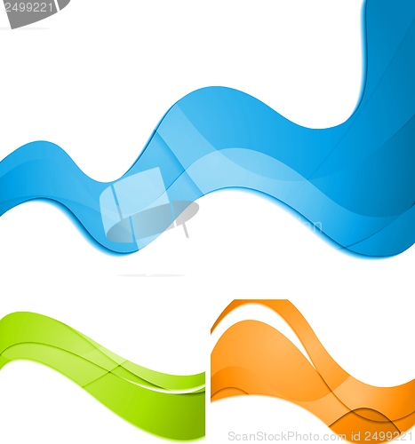 Image of Colorful waves vector abstract design
