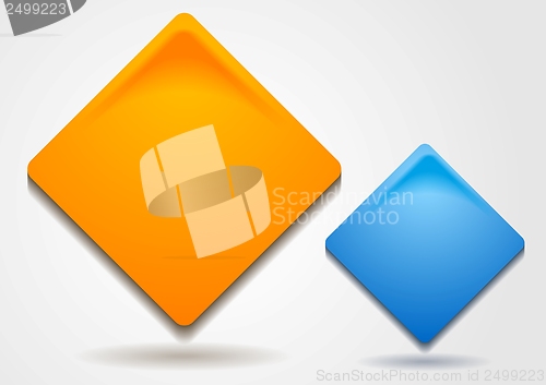Image of Bright squares vector design