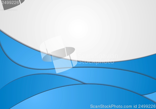 Image of Abstract elegant wavy design